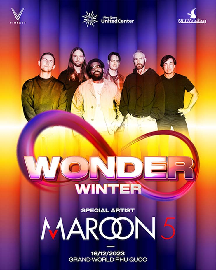 Have a blast with Maroon 5 at the 8WONDER Music Festival in Phu Quoc